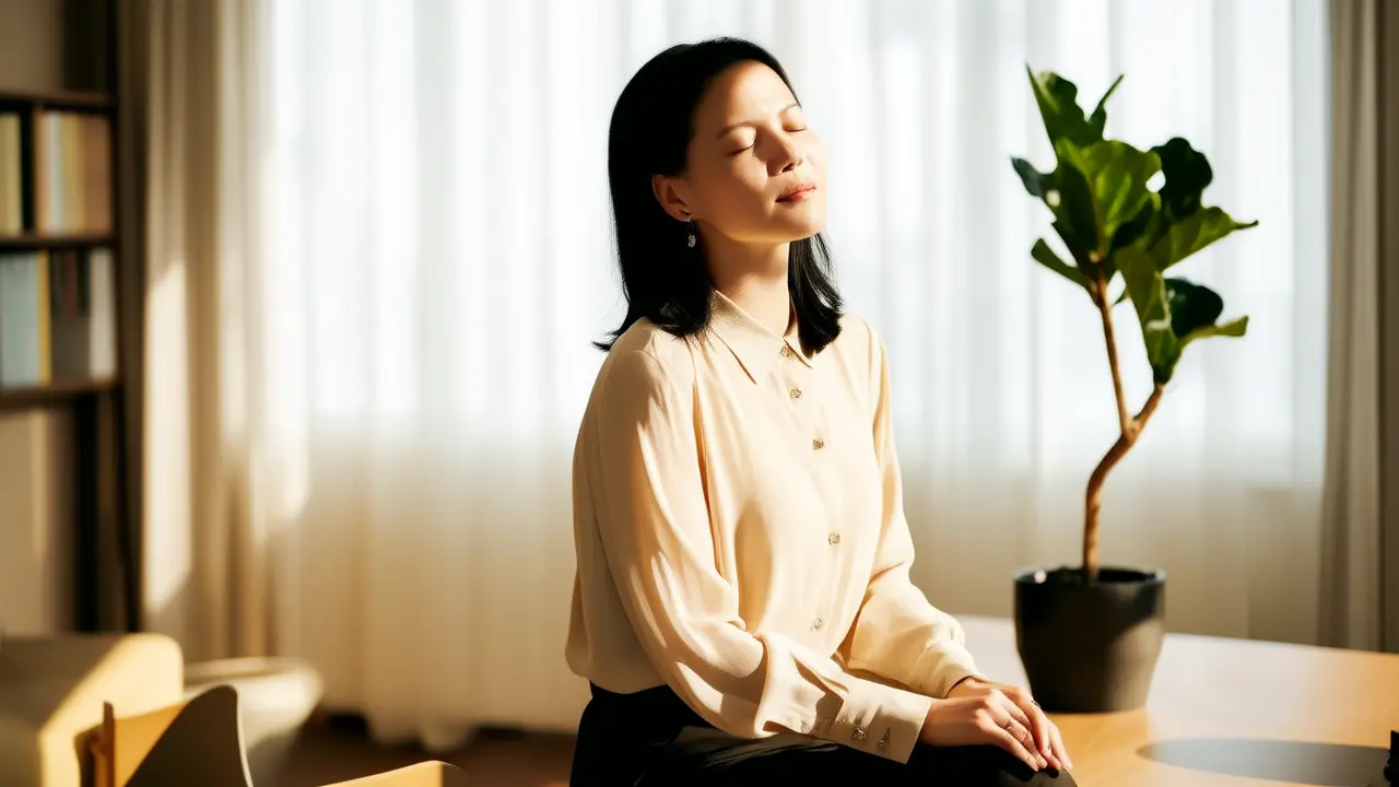 Yoga da ufficio: Un delicato movimento del collo per alleviare le spalle rigide e ridurre lo stress - Articoli