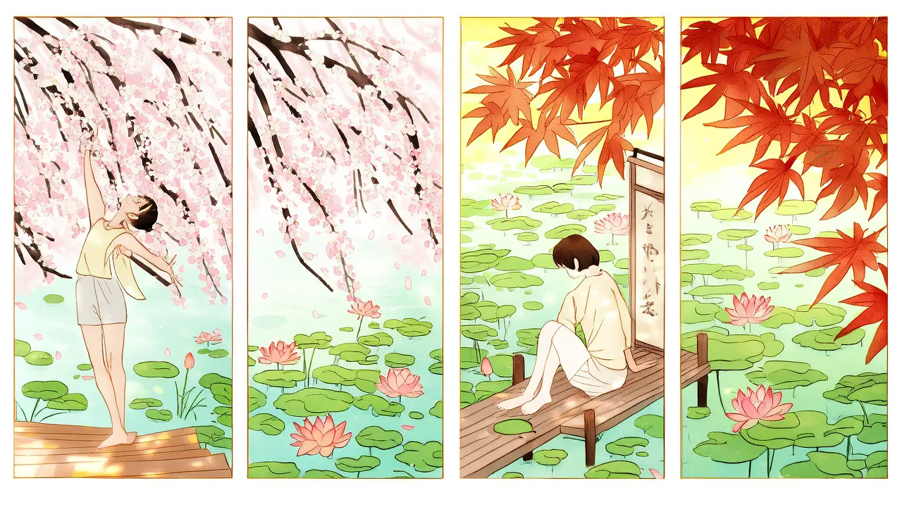Spring sprouts, summer grows, autumn harvests, winter stores: A qigong sequence in harmony with the four seasons, helping you relax and regulate. - Seasonal Wellness