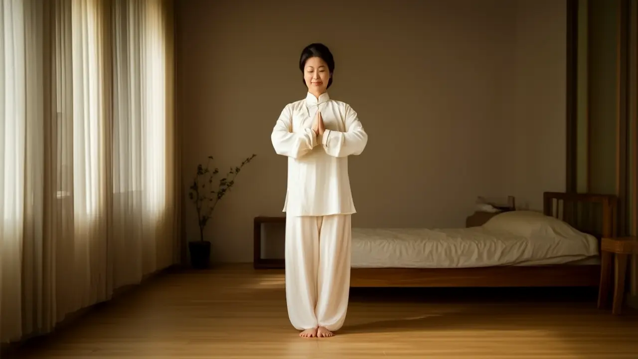 Terapia tradizionale: il semplice esercizio di Qigong "Stare in piedi per regolare la respirazione" ti aiuta a rilassare corpo e mente, migliorando la qualità del sonno - Articoli