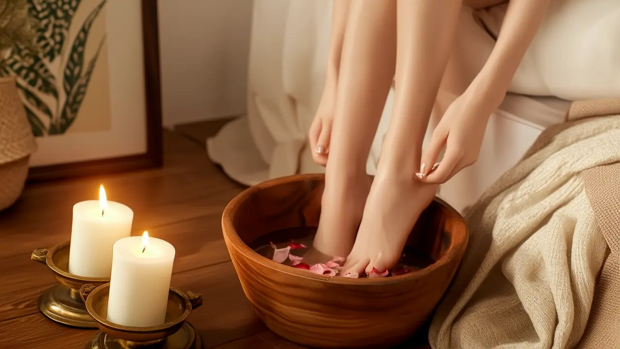 Simple Eastern bedtime habits: soaking feet in warm water, gentle regulation to naturally relax tired body - Daily Wellness Habits