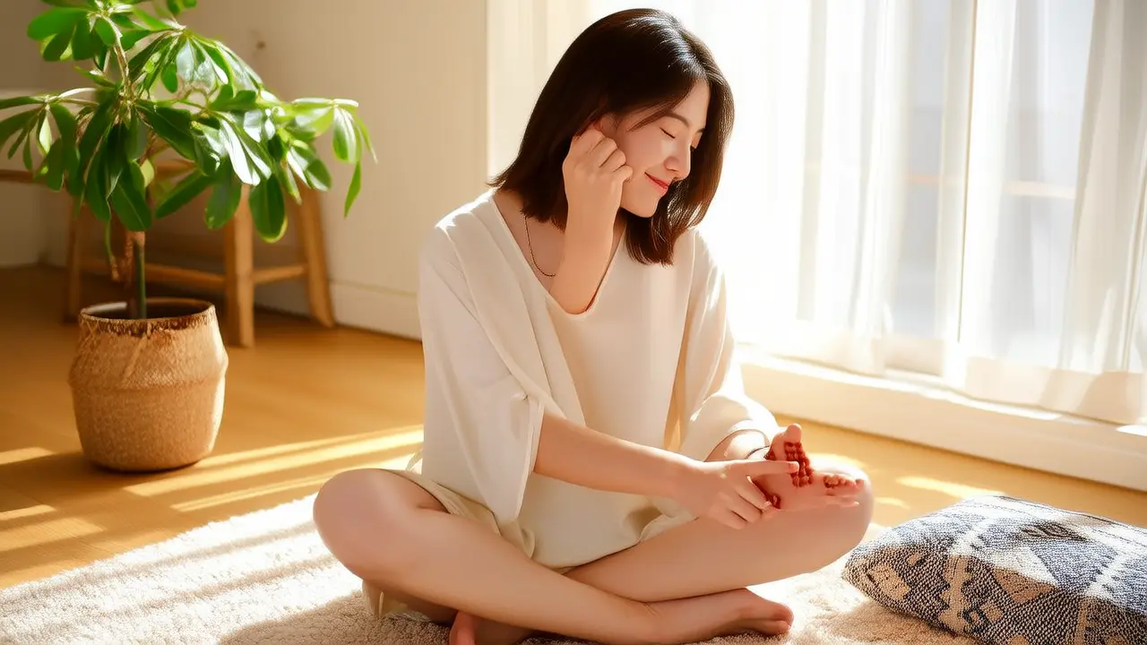 Acupression facile : Appuyez sur ce point pour libérer le stress et la tension à la maison