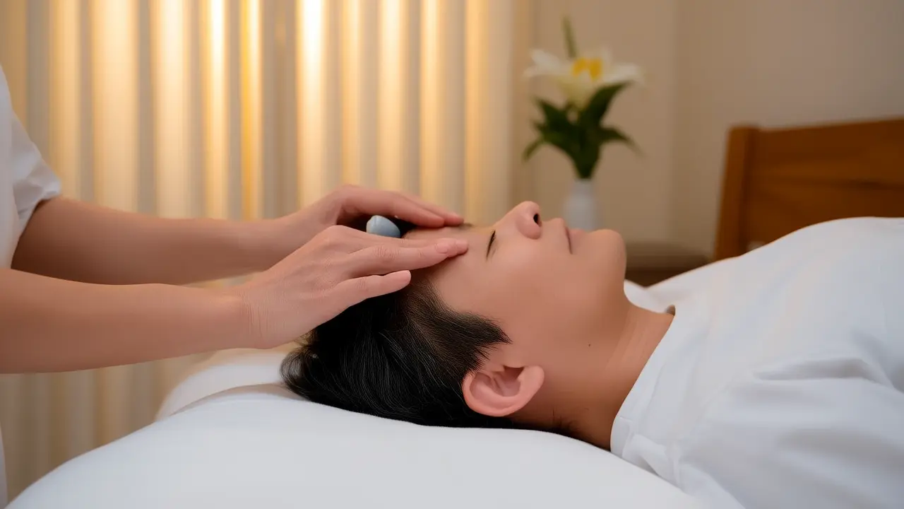 Self-massage techniques for bedtime energy points: relieve stress, improve physical stiffness and fatigue - Acupressure Meridians