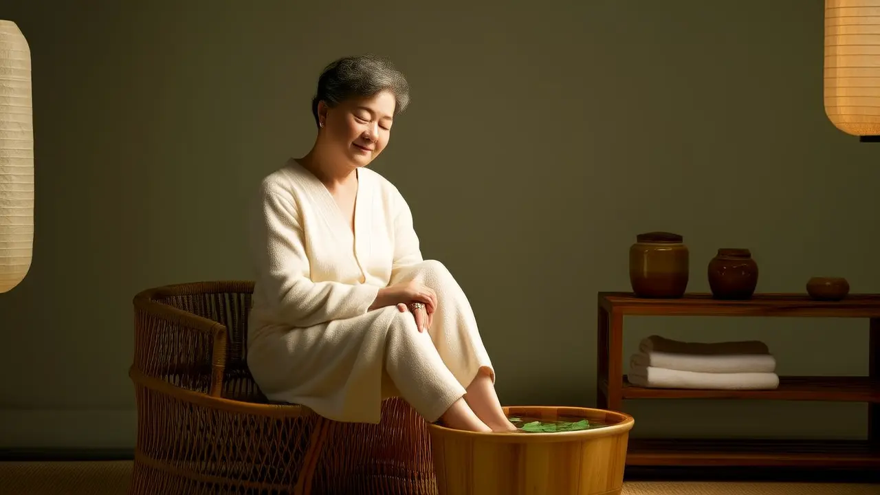 Traditional Chinese Wellness Tip: Warm Water Foot Soaking to Make the Day Calmer