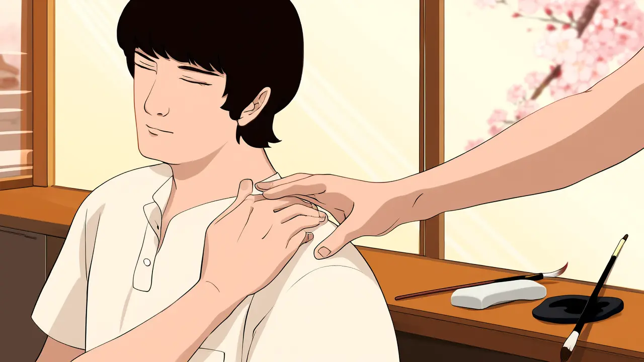 Relieve Shoulder and Neck Stiffness: Self-Acupressure on Eastern Meridian Points at Home for Soreness Relief and Relaxation - Acupressure Meridians