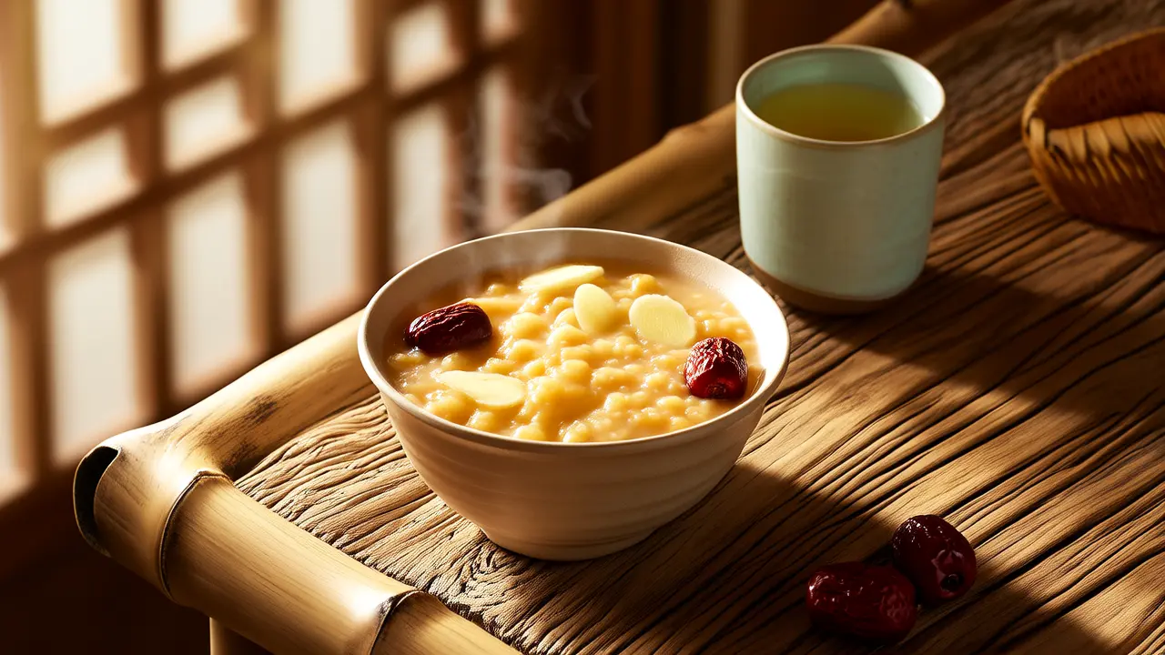 Gentle Seasonal Comfort: A Simple Bowl of Congee with Chinese Nourishment - Herbal &amp; Food Therapy
