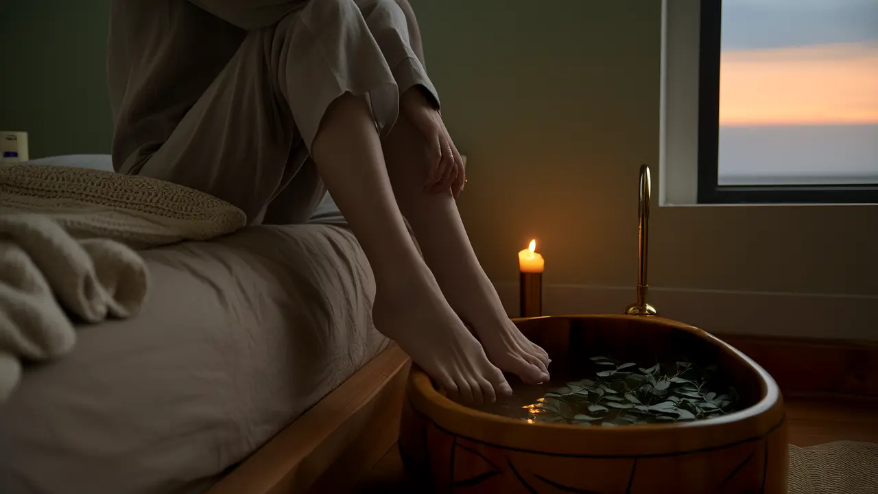 A Simple 10-Minute Chinese Bedtime Ritual: Soak Feet and Massage for Better Sleep - Daily Wellness Habits