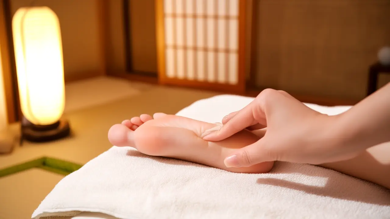 A simple meridian relaxation technique before bedtime to help relieve fatigue and ensure a good sleep - Acupressure Meridians