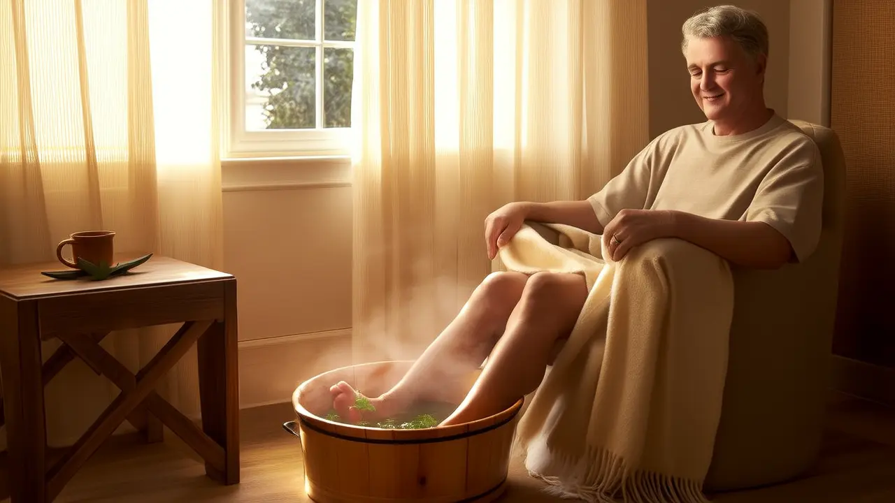 Gentle Evening Routine: A Simple Foot Bath for Better Sleep and Deep Relaxation - Daily Wellness Habits