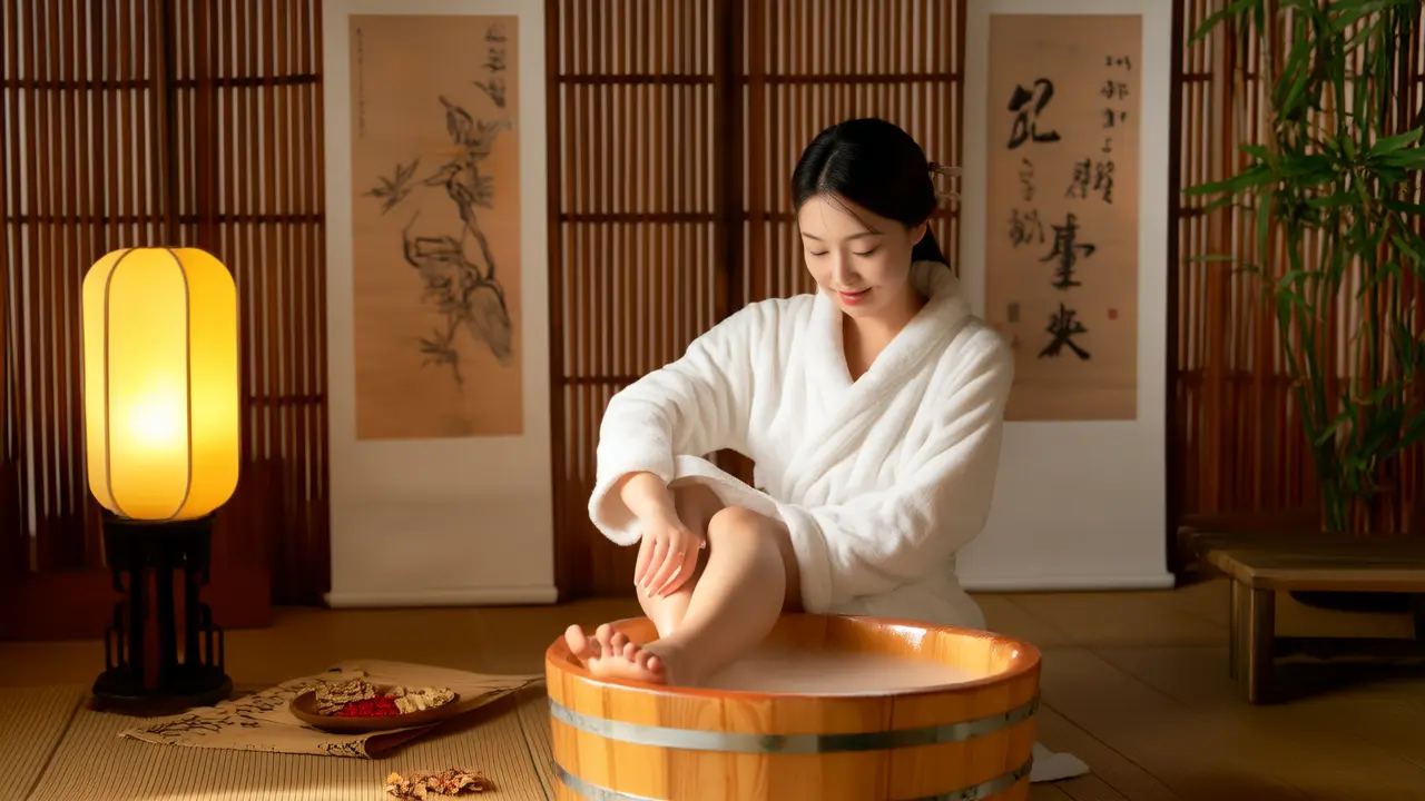 Chinese Living Tips: HEQI Wellness Gentle Adjustment Method, Soaking Your Feet Before Bed for a Good Night's Sleep - Daily Wellness Habits